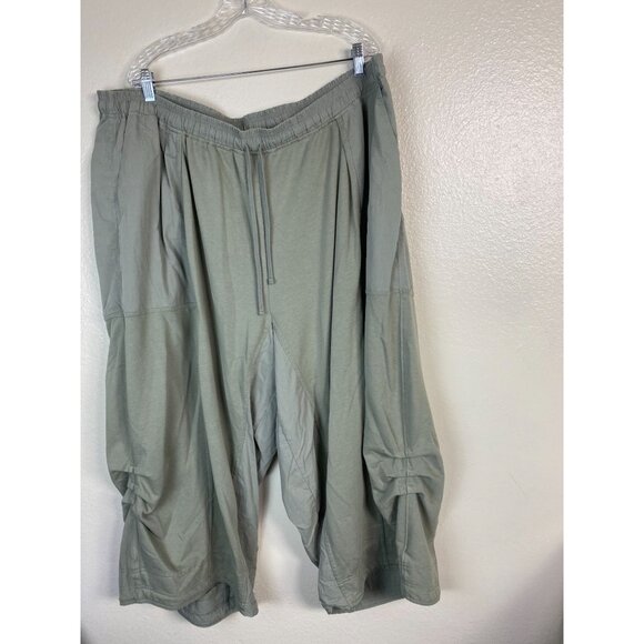 Anthropologie Daily Practice Relaxed Fit Drawstring Capri Pants Plus size  3X - Picture 1 of 16